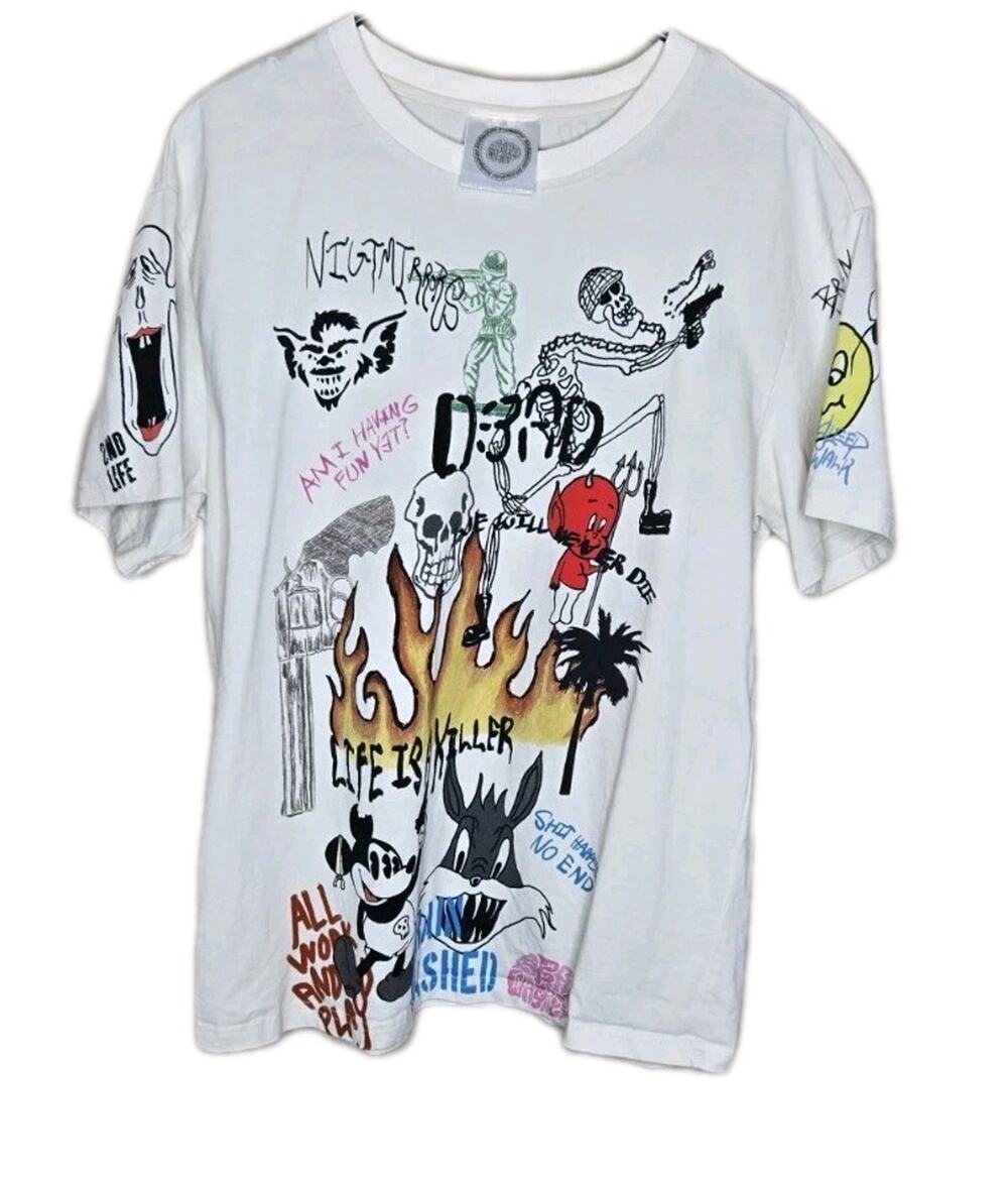 Brainwashed Graffiti T Shirt Japanese Brand X Streetwear Size Medium